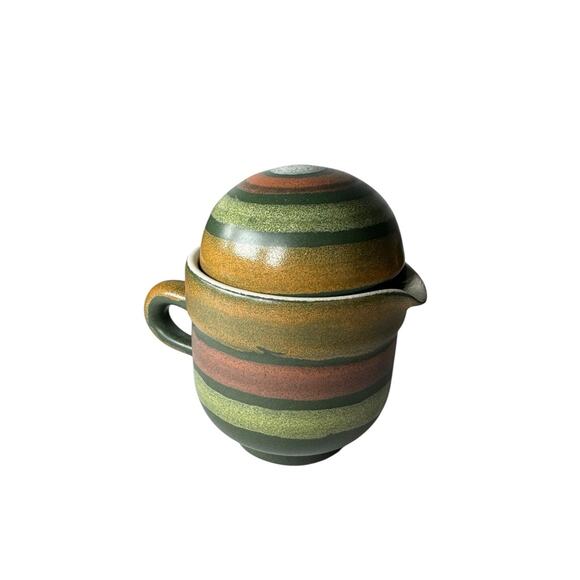 Vintage Mid Century Porta Celi Spain 19 Piece Set Pottery Hand Painted Ceramic - Picture 6 of 16